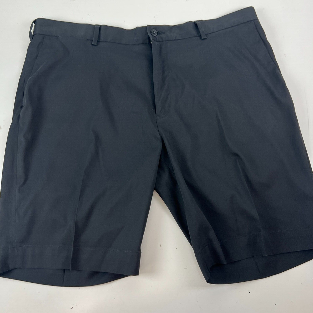 Polo Ralph Lauren Men's Black Plain Front Polyester Golf Shorts Size 40